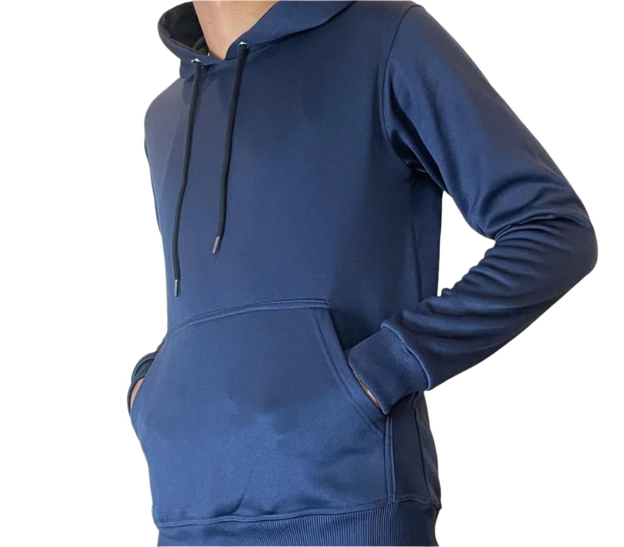 PLAIN NAVY BLUE HOODIE